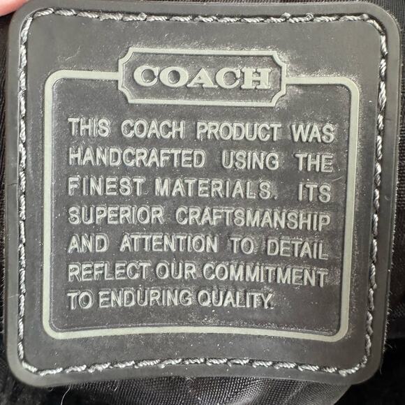 COACH WOMENS BLACK SHAINE BLOCK LOGO WEATHER PROOF BOOTS 7.5 - Picture 6 of 8